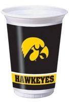 Pack of 96 NCAA Iowa Hawkeyes Plastic Drinking Tailgate Party Cups - 20 Ounces