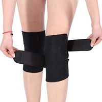 Huakii 1 Pair Tourmaline Self-Heating Magnetic Therapy Knee Joint Protection with Knee Cold Support Care/Arthritis/Bone Hyperplasia/Leg Muscle Pain, Safe and Comfortable