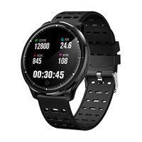 Fitness Tracker,Jennyfy Multifunction Waterproof & Dustproof Bluetooth Wristband Smart Bracelet Heart Rate/Blood Pressure/Oximetry/Sleep Monitoring Health Fitness Tracker for Android/iOS - Black
