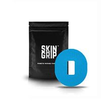 SKIN GRIP Dexcom G5 G4 Adhesive Patch 20-Pack | Pre-Cut CGM Patches | Premium Constant Glucose Monitor Protection | Waterproof Tape - Blue
