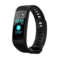 Sphygmomanometer,Heart Rate Monitoring,Intelligent Light Screen,Calorie Consumption Record,Blood Oxygenation Test,Sleep Monitoring Motion Synchronization Blood Pressure Monitor,Black