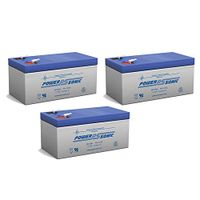 12V 3.4AH Sealed Lead Acid Battery for UB1234 Wheelchair Medical Mobility - 3 Pack