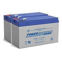 Power Sonic 12V 7AH Sealed Lead Acid Battery Fits - Verizon Fios - Fish Finder - Scooter - 2 Pack