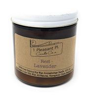 1 Pleasant Pl. Candle Co. Aromatherapy Candle Handmade in The USA with All Natural, Therapeutic Grade Essential Oils, 16 fl oz (Lavender - Rest)