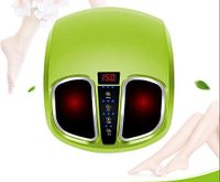 Electric Foot Massager Comfortable Acupressure Massage Foot Massage Machine Heating Equipment and airbag Foot Massager,Green