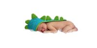 Matissa Newborn Baby Girl/Boy Crochet Knit Costume Photo Photography Prop Hats Outfits (Blue Dinosaur)