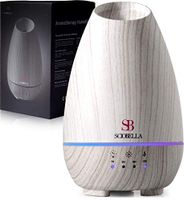 Sciobella Essential Oil Diffuser for Large Room Ultrasonic Aromatherapy & Cool Mist Humidifier Combo with Touch Switch, 4 Timer 7-Color LED Light and Water-less auto safety Shut off