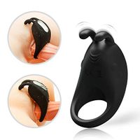Silicone Massage Ring Exercise Double Vibarator Ring Toys for Men