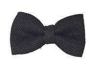 Burlap Bow ties - Hemp Bowties Mens (Midnight Black)