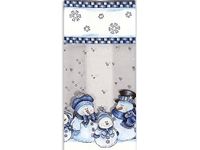 Pack of 100, Snowman Kin 4 x 2 x 9" Cello Bags 1.2 Mil for Christmas & Holiday Packaging, for Gift Baskets, Candy, Nuts or Small Items