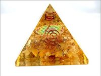 Jet Golden Quartz Flower of Life Orgone Pyramid Christmas Tower Buster Piezo Electric EMF Protection Generator Frequency Ions Tested Cloud Chem Buster
