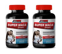 Testosterone Booster Capsules for Men - Super MACA Complex - Premium Herbal Supplements - Horny Goat Weed and yohimbe - 2 Bottles 120 Capsules