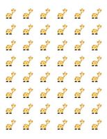 tkcutecandies123 48 Baby Giraffe Envelope Seals Labels Stickers 1.2" Round
