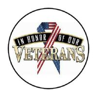 HotSaleStore Sticker Seals 48 Honor of Our Veterans !! Envelope Seals Labels Stickers 1.2" Round