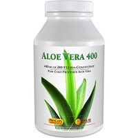 Andrew Lessman Aloe Vera 400-60 Capsules – Provides 200:1 Ultra-Concentrate of Aloe Vera, Soothing Support for Stomach and Digestive System, No Additives, Small Easy to Swallow Capsules