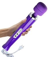 Tucker Cordless Wand Massager With 20 Vibration Patterns, Premium Therapeutic Personal Magic Handheld Massager, Relieve Shoulder and Neck Pain and Exercise Recovery - Purple