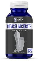 Ahana Nutrition Potassium Citrate for Kidney Health and Nervous System (99mg – 100 Capsules)
