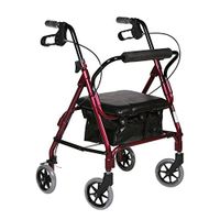 Walkers for Seniors with Seat Trolley Walker, Shopping cart with seat, Multi-Function Walker, Lightweight Portable Travel Tool Foldable Rolling Walkers (Color : Black)