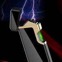New USB Charging lighters No Gas Photoelectric Induction Dul Arc Windproof flameless