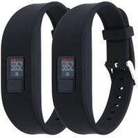 QGHXO Band for Garmin Vivofit 3 / Vivofit JR, Soft Silicone Replacement Watch Band Strap for Garmin Vivofit 3 / Vivofit JR/Vivofit JR 2 Activity Tracker, Fit 6.0 inches-9.0 inches (152mm-230mm) Wrist