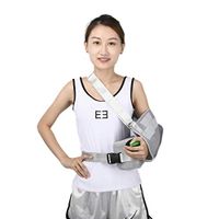 Adjustable Shoulder Abduction Sling Rotator Cuff Immobilizer Support Brace with Pillow & Ball, Universal Universal for Left and Right Arms