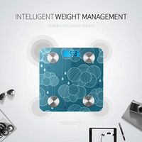 Bluetooth Weight Scale Cartoon Festive Hanging Ornament Body Fat Measure Body Fat Composition Monitor Analyzer with Smartphone App for Body Management-396 Lbs