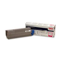 Okidata 43381902 C5500 C5650 C5800 Toner Cartridge (Magenta) in Retail Packaging