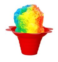 Flower Cups for Serving Shaved Ice or Snow Cones 4 oz, 500 Cups