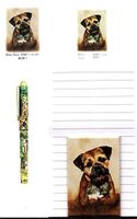 Border Terrier Stationery Gift Set