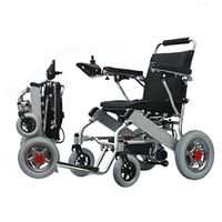 Xue Yang Shop Portable Power Wheelchair, Lightweight, Foldable, Heavy Duty,Dual Motor Electric Wheelchair - 17.7" Seat Width, Automatic Intelligent Wheelchair