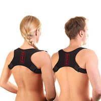 Lianth XLarge Magnetic Therapy Back Brace Posture Corrector for Men and Women Under Clothes Back Pain Relife Shoulder Support Belt Easy Corrective XL