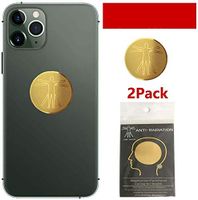 EMF Protection Cell Phone Sticker Anti Radiation Protector, Negative Ions EMF Blocker for Mobile Phones,Laptop and All Electronic Devices (2 Pack)