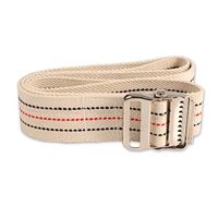 Dynarex Universal Secure Transfer Gait Belt - Soft Machine Washable Cotton Material - 60" x 2" - Metal Buckle - Natural Color