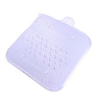 SUPVOX Foot Massage Mat Clear Bath Mat Foot Scrubber with Suction Cup for Bathroom
