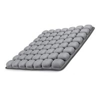 GRECUTE Air Inflatable Seat Cushion for Office, Study, Driving, Gaming,Wheelchair —(18’’x16’’) 3D Stereo Airbag Adjustable Seat Cover Air Cushion for Hip Stress Relief（Grey）