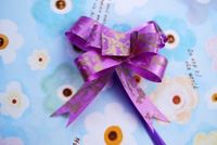 Gift Wrapping Decoration Flowers - Purple