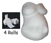 ECONOMY BELLY CAST KIT Plaster of Paris Bandage CLOTH ROLLS Pregnancy Casting
