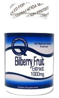 Bilberry Fruit Extract 1000mg 200 Capsules ^GLS