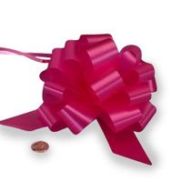 Cerise Pull String Bow 5" | Quantity: 50 Width 1 1/4"
