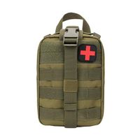 Yxsd Travel First Aid Kits Outdoor Waterproof Oxford Cloth Waist Pack, Camping Climbing Bag Black Emergency Case (Color : C)