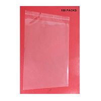 Clear Resealable Cello Bags Cellophane Bags, Poly Bags (6.3x9 inches)