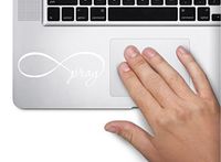 Infinity Pray Symbol Decal Funny Bible Laptop Skin MacBook Trackpad Keypad Sticker Window, Decal Sticker Vinyl Car Home Truck Window Laptop