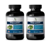 Stress Factors - Mood Support Natural Complex - Powerful Anxiety Relief - Calming ABILITYS - Reduce Stress - Chamomile Flowers Bulk - 2 Bottles (120 Capsules)