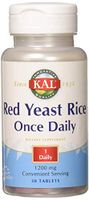 KAL® Red Yeast Rice Once Daily 1200mg. Capsules | With Unsaturated Fatty Acids, Amino Acids & Phytonutrients | Rapid Disintegration | 30 Tablets