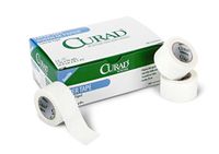 Curad Paper Adhesive Tape, 1" x 10 yd, White (Case of 120 Rolls)