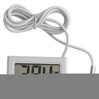 LED Thermometer,Mini LED Display Digital Temperature Meter Probe Sensor Digital LCD Thermometer A Precise Digital Thermometer Monitors Temperature of The Temperature in Real-time