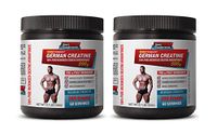 pre Workout Muscle Growth - German CREATINE - 100% Pure MICRONIZED CREATINE MONOHYDRATE - Creatine pyruvate - 2 Cans 600 Grams (120 Servings)