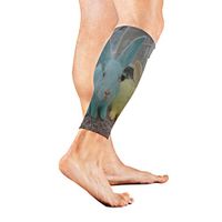 Stretch Sport Calf Sleeve Cute Rabbit Protective Guard for Men Women - Best Footless Compression Socks for Shin Splints, Running,Basketball Football (1 Pair)