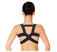 PU Health Flex-Knit German Tech Posture Corrector Back Brace for Lumbar Support, Beige, Medium