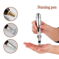 Acupuncture Pen, Electronic Acupuncture Pen, Pain Relief Therapy, Meridian Energy Pulse Massage Pen,3 Massage Nibs, 9-Speed Adjustment